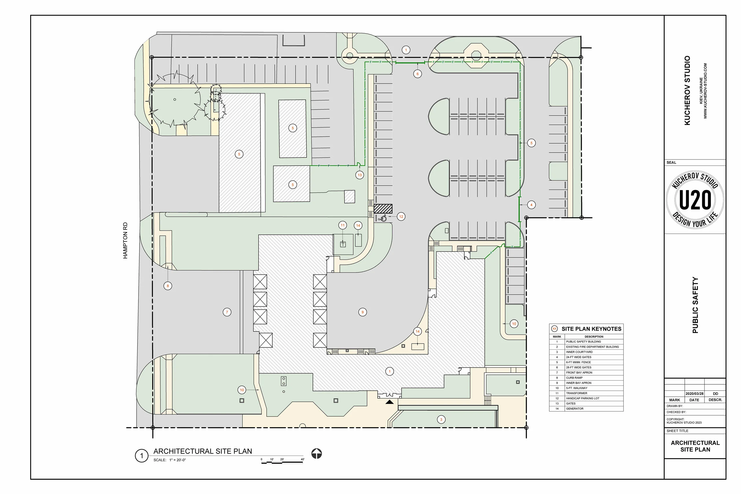 Architectural site plan - View 2