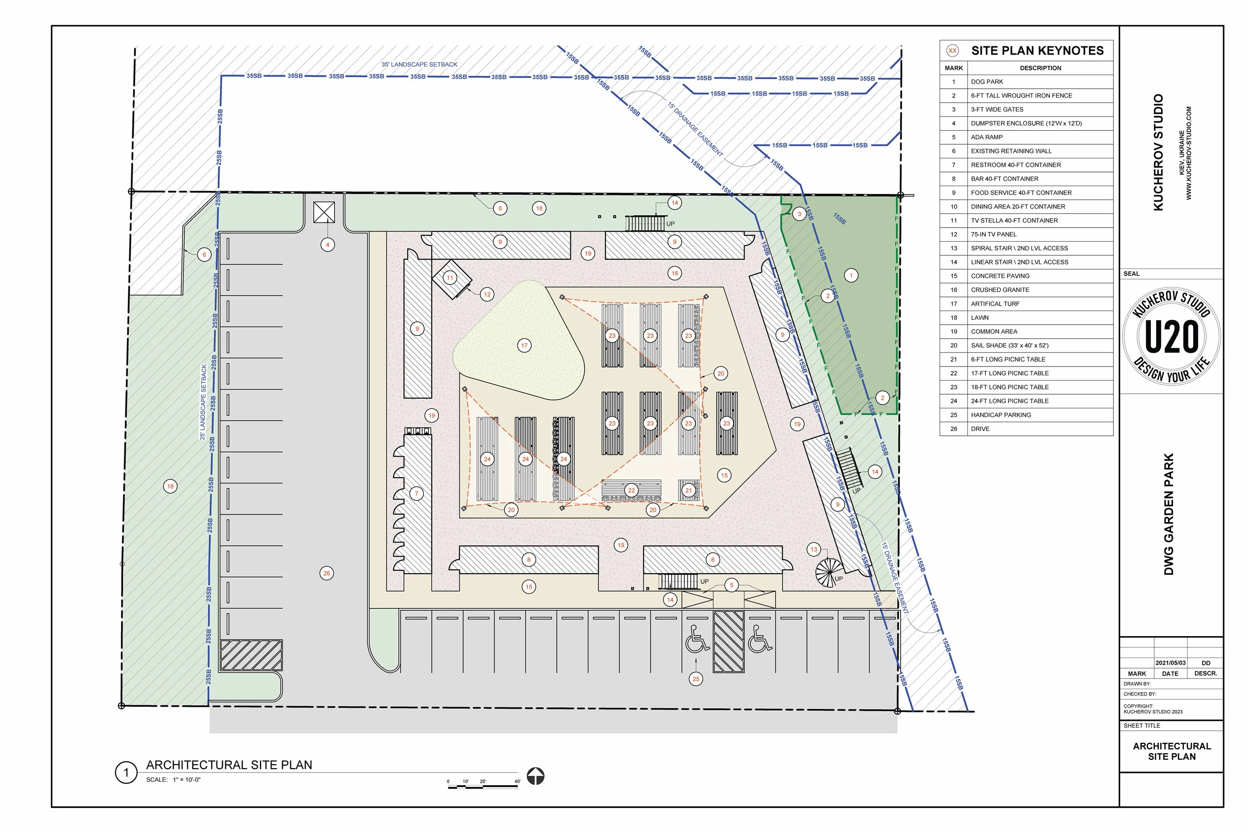 Architectural site plan - View 10