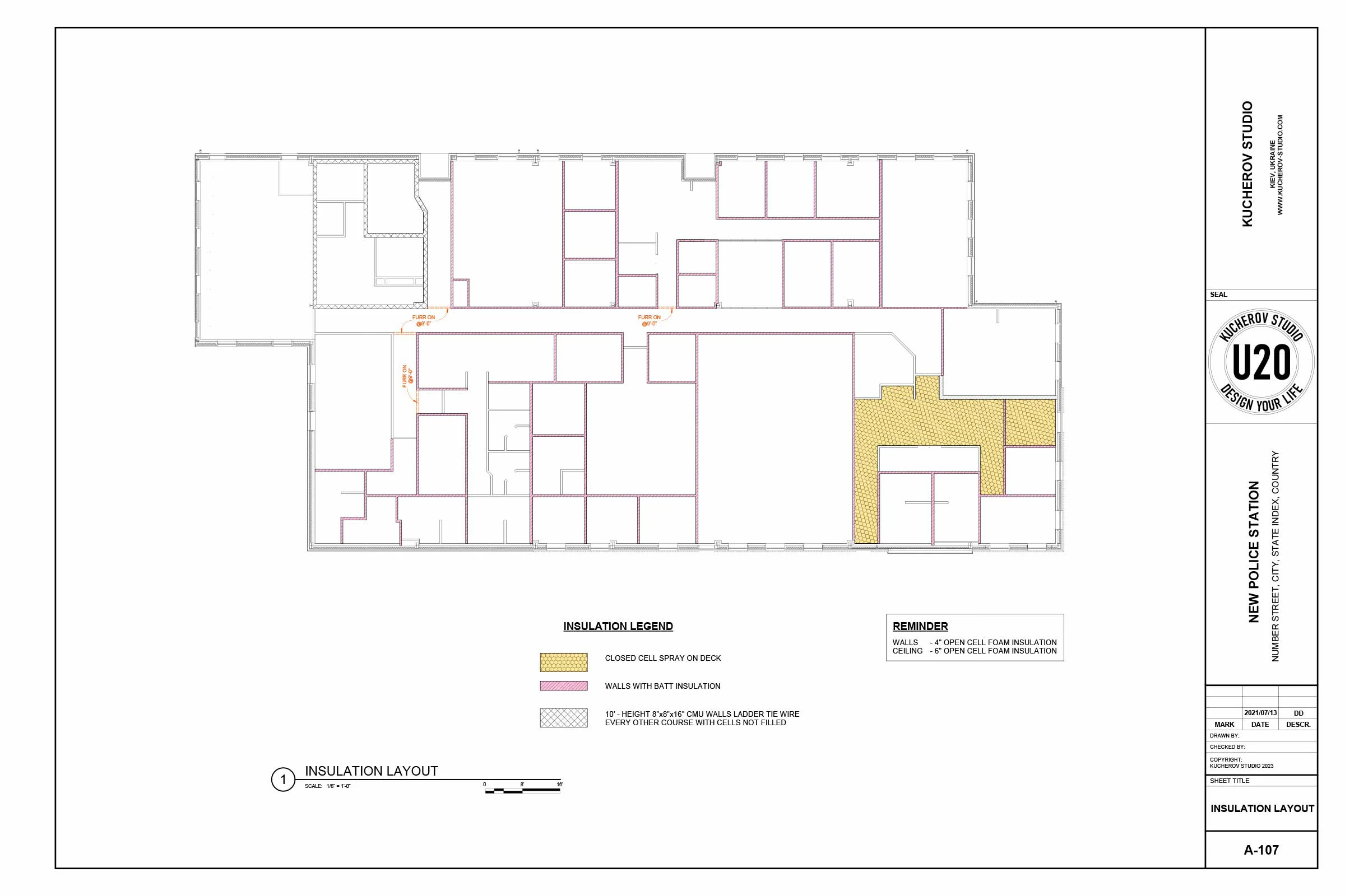 Building construction drawings - View 2