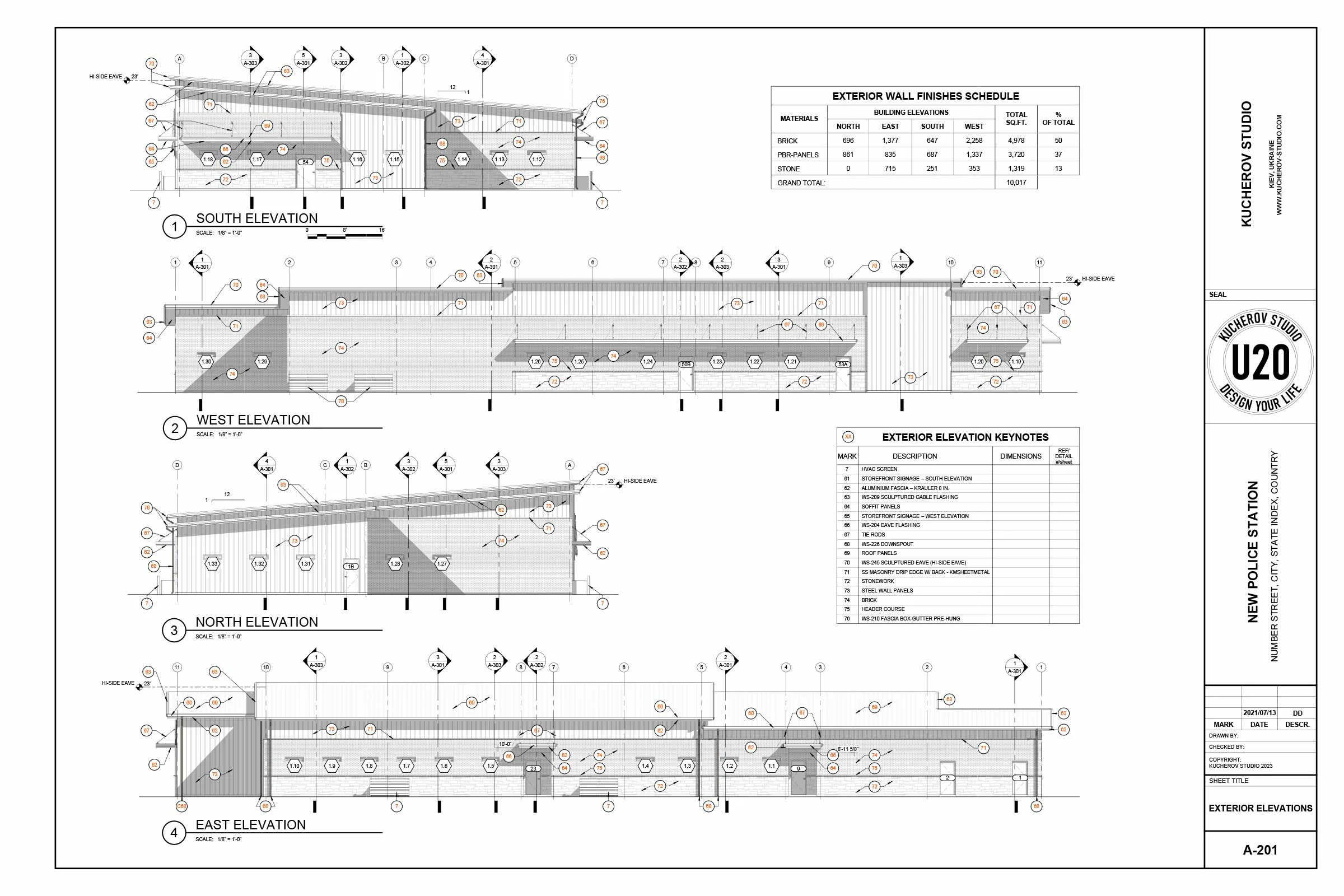 Building construction drawings - View 5