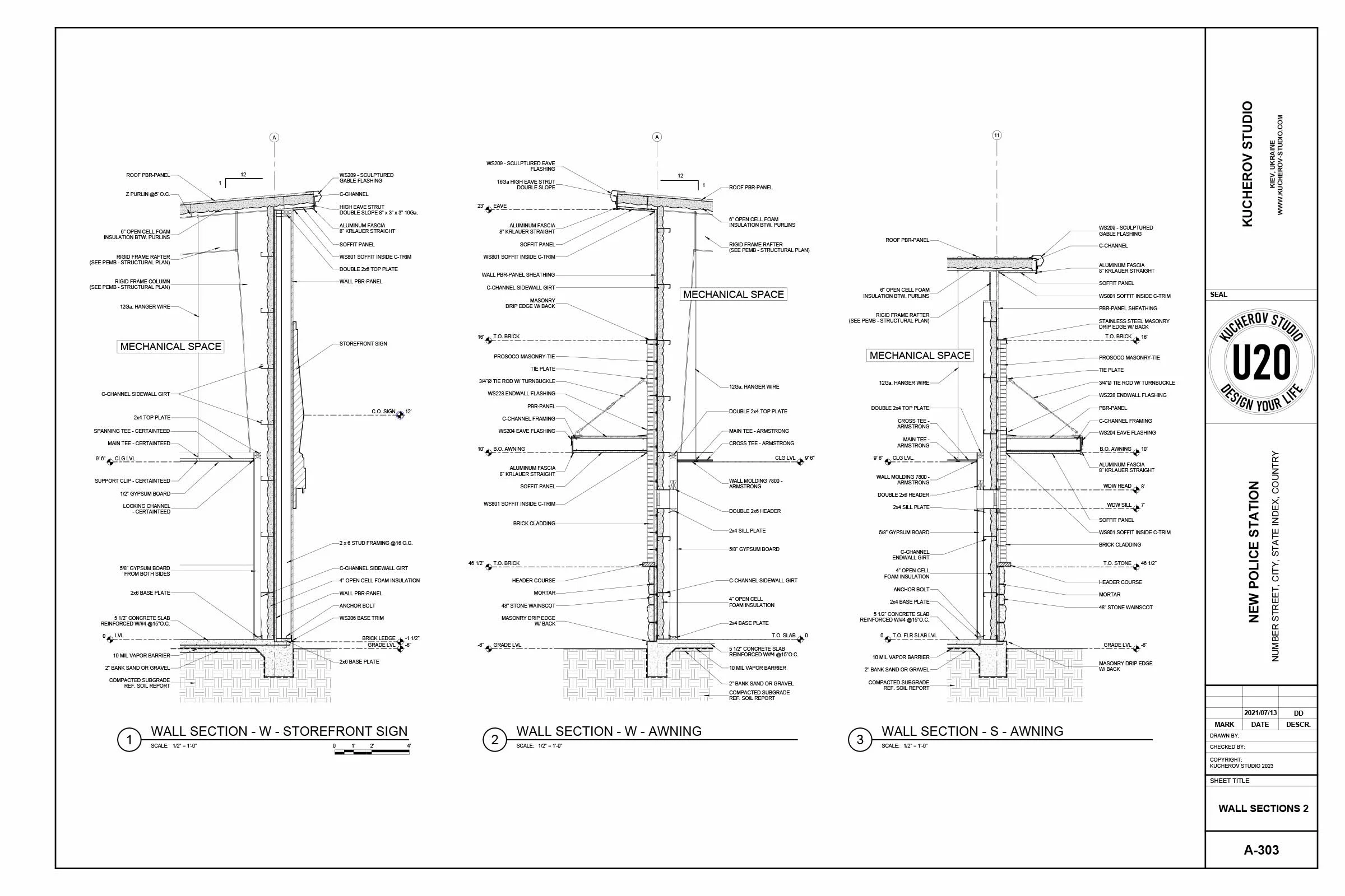 Building construction drawings - View 10