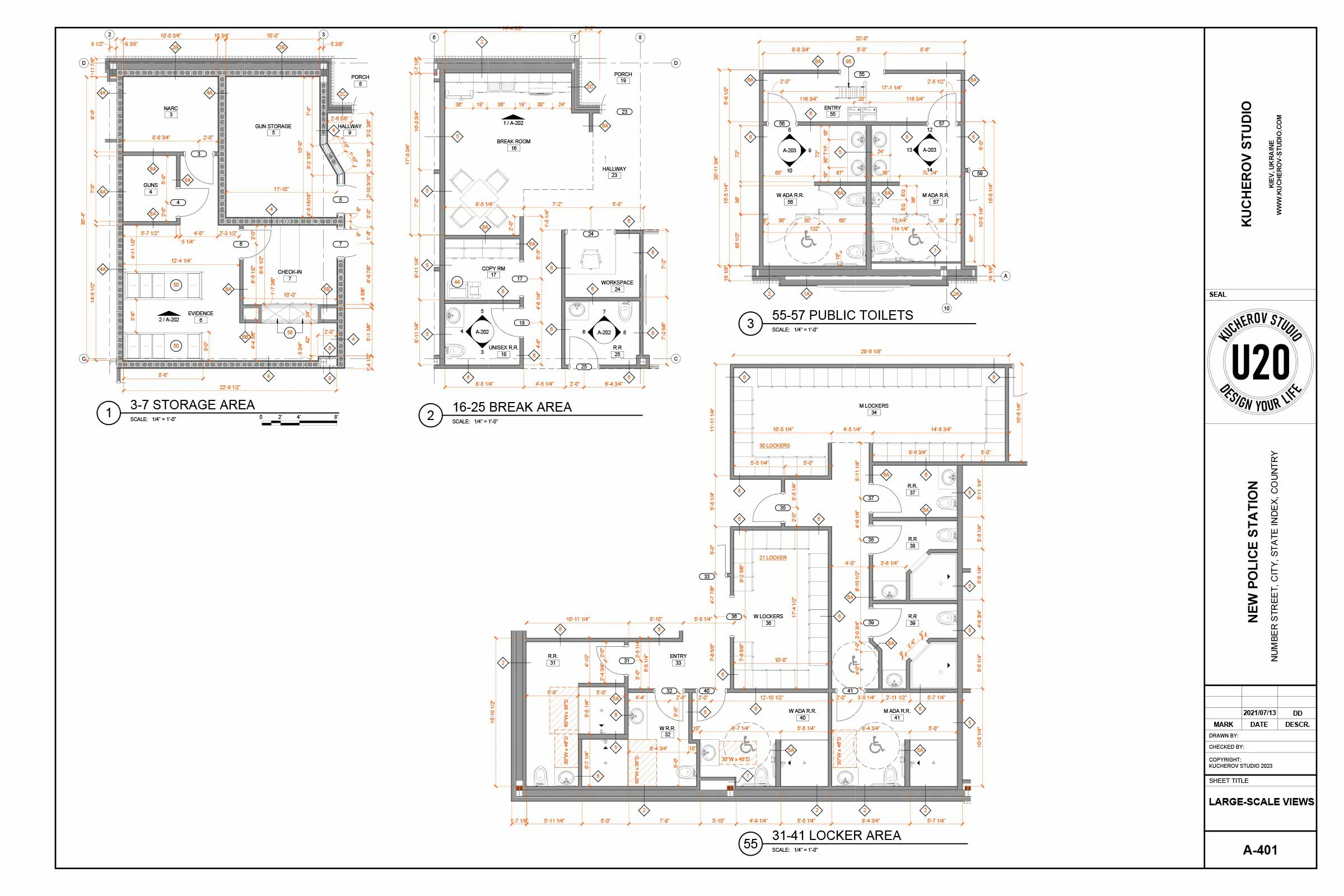 Building construction drawings - View 11