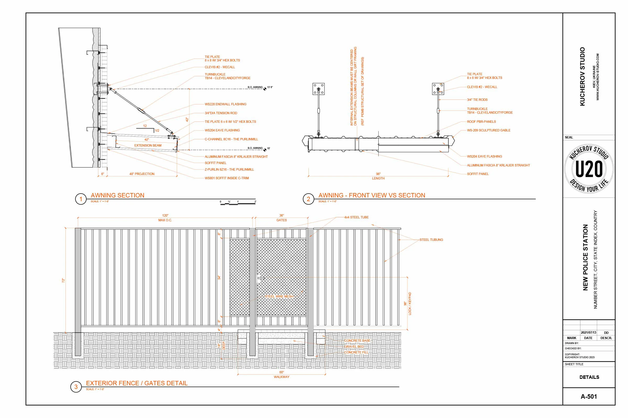 Building construction drawings - View 13