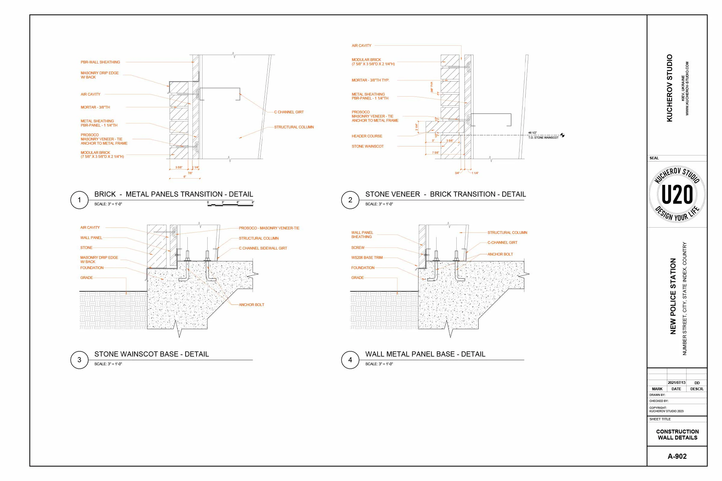 Building construction drawings - View 22